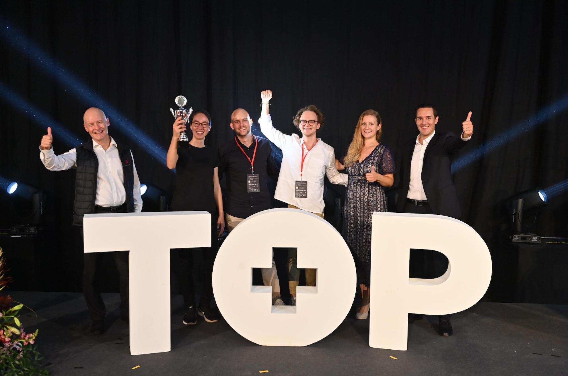 Celebrating the third place at the TOP 100 Swiss Startup Award 2022.